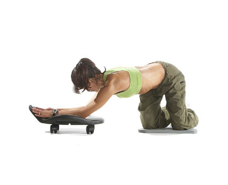 ABDolly Home Gym Fitness Abdominal Abs Training Exercise Machine Equipment with Workout DVD for Cardio, Strength/Conditioning, &  Plyometric Training