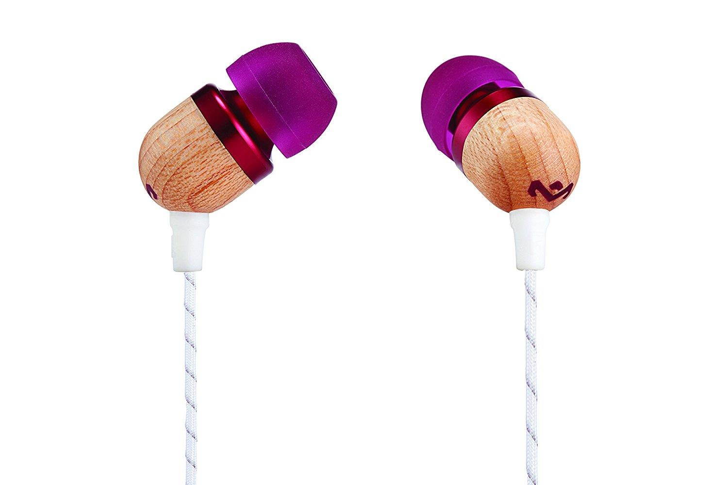 House Of Marley Smile Jamaica In-Ear Wired Headphones with Mic, Midnight, EM-JE041-MI