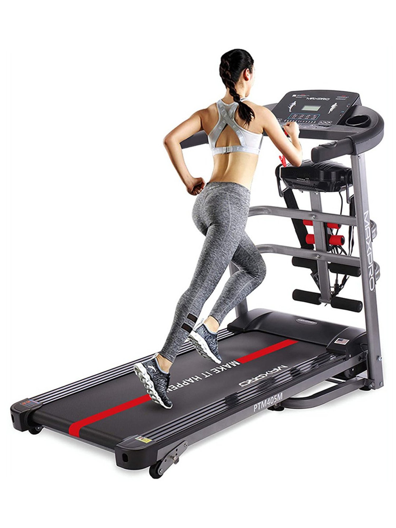 MAXPRO 2HP Foldable Treadmill (Black)