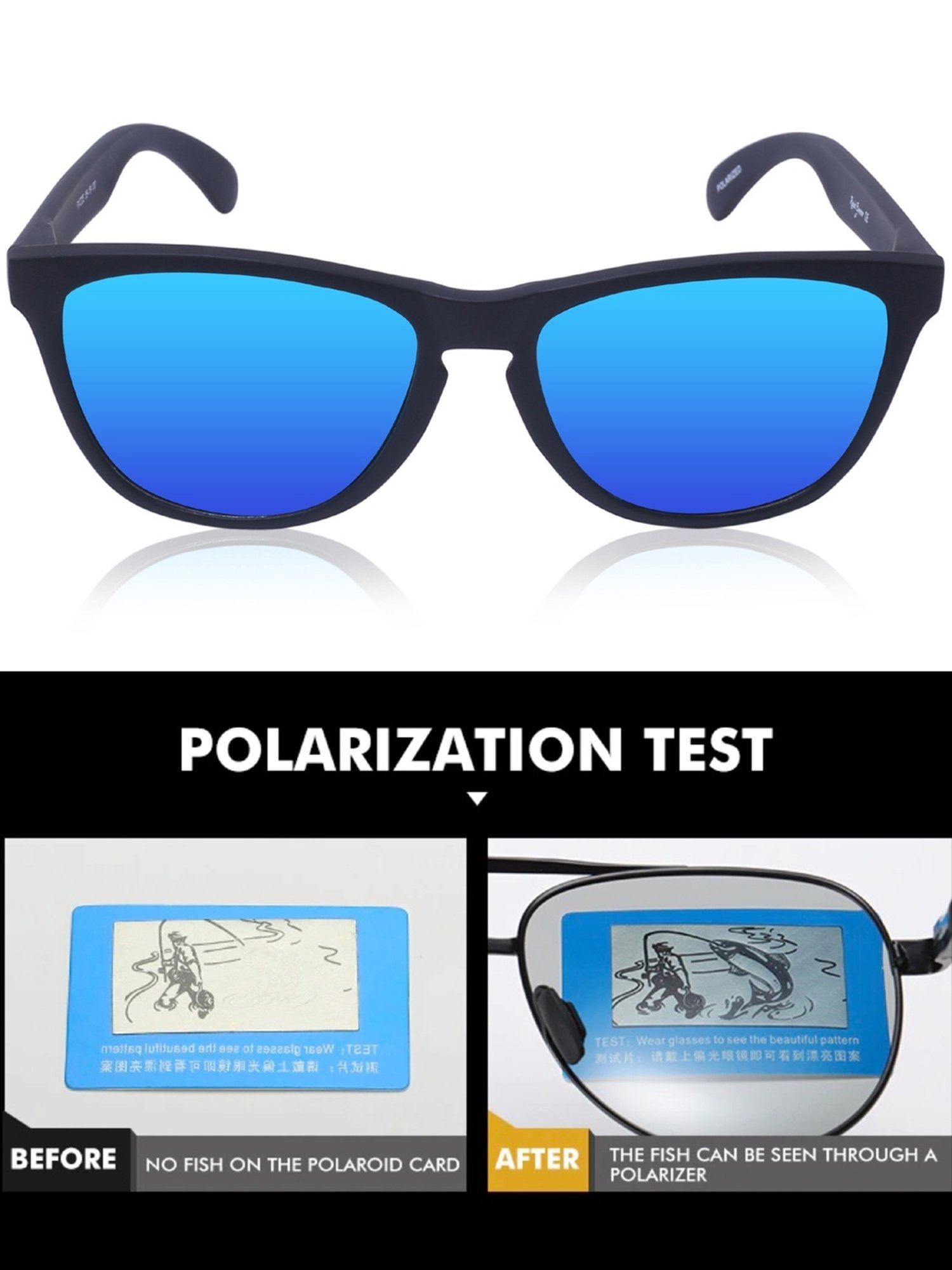 Resist Eyewear Blue Wayfarer UV Protection Unisex Sunglasses