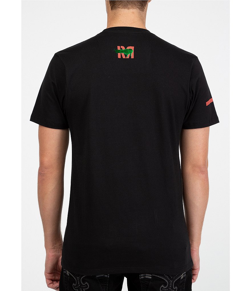 Rock Revival Short-Sleeve Vertical Grafetti Graphic T-Shirt