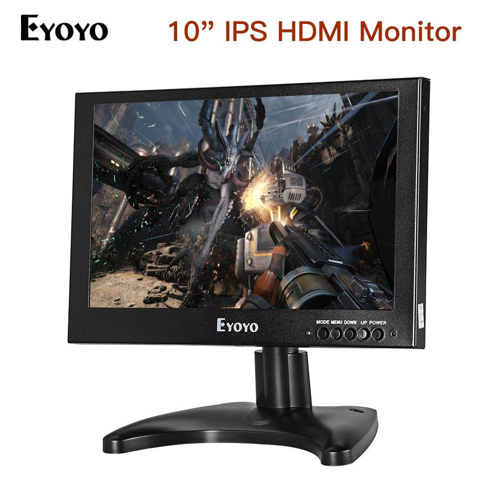 Eyoyo 10" Inch TFT LCD 1920x1200 Monitor With VGA/HDMI/BNC For Car FPV DVD PC