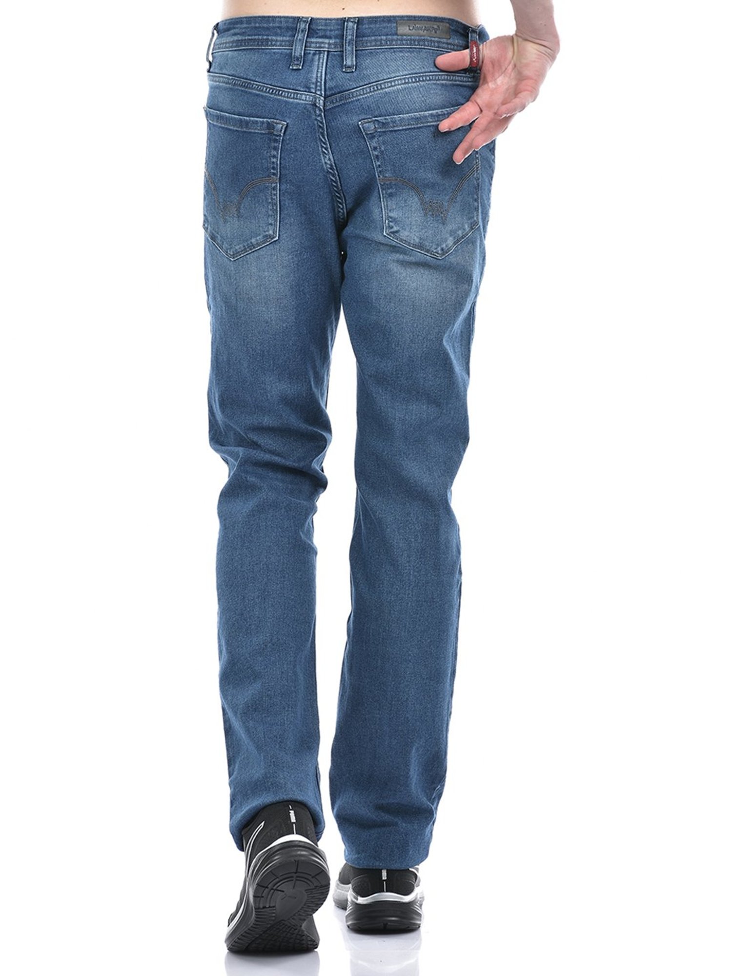 Lawman Pg3 Blue Straight Fit Lightly Washed Jeans