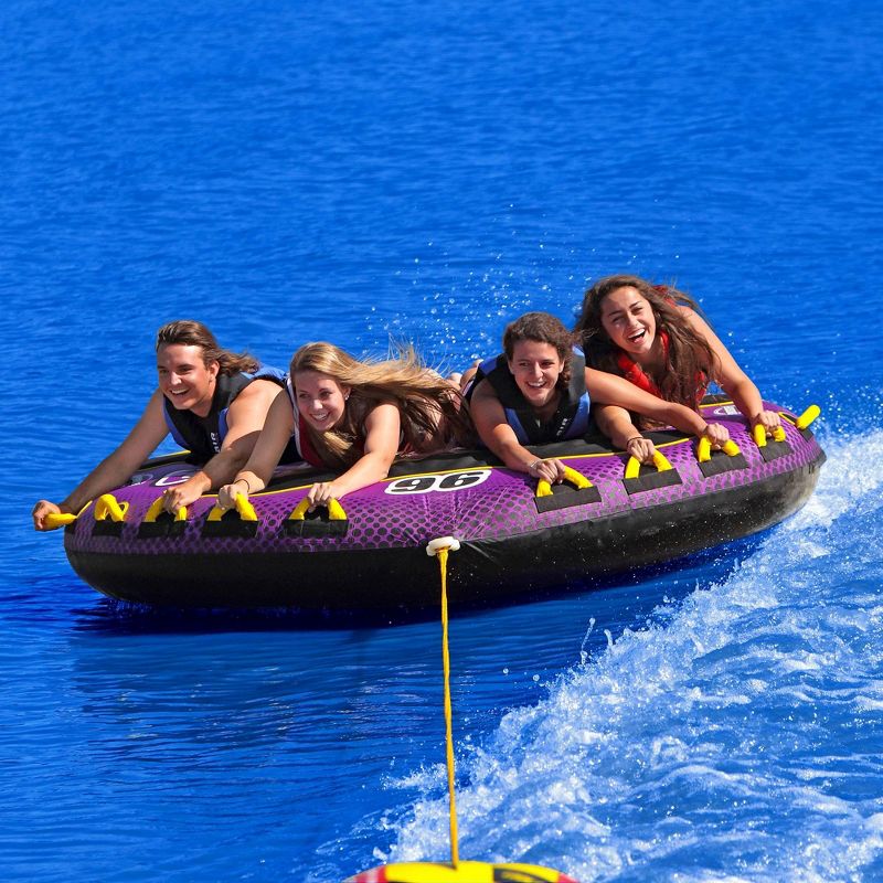 Sportsstuff 53-1671 Wet N' Wild Flyer Quadruple Rider Deck Towable Tube