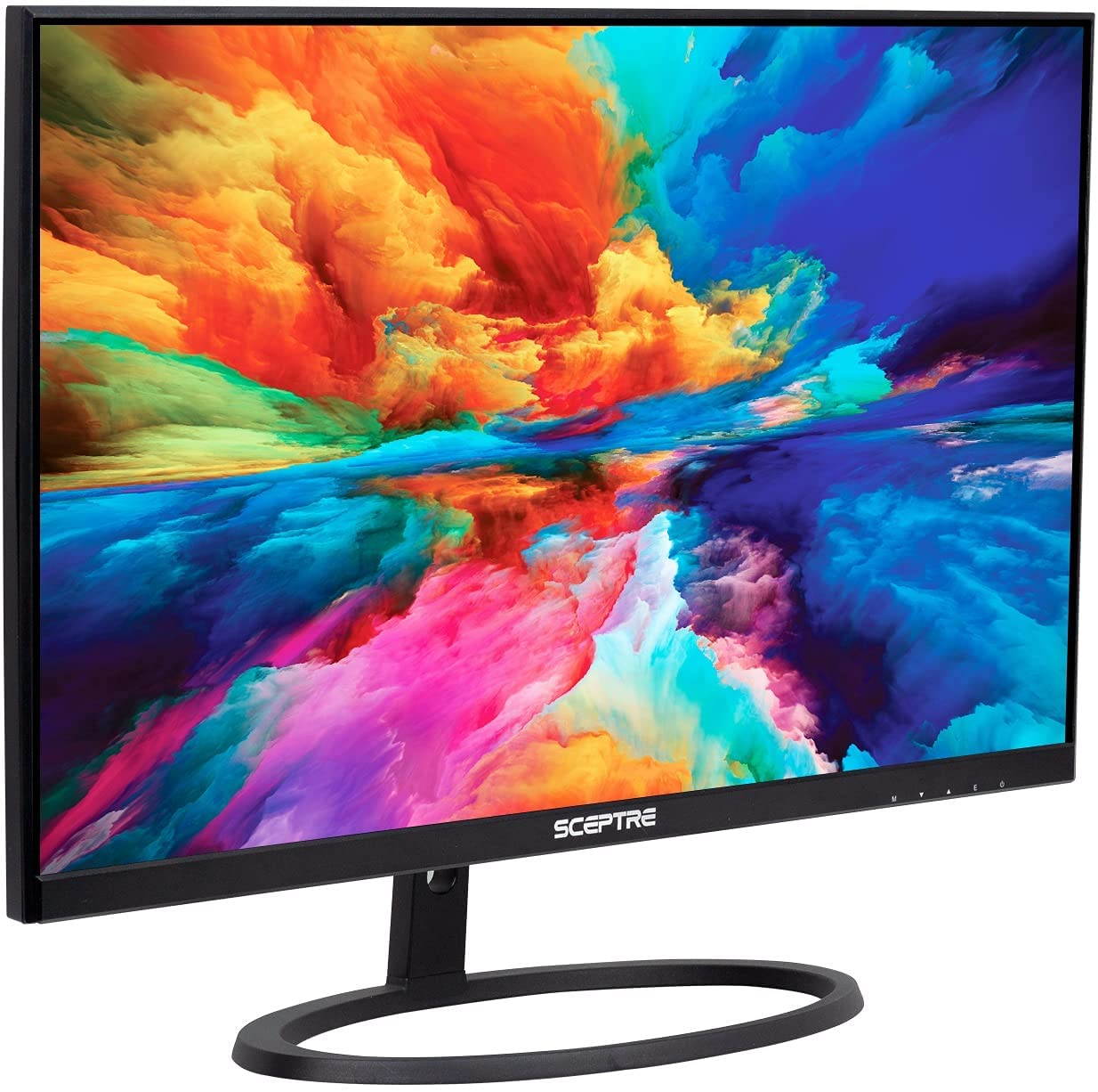 Sceptre IPS 24-Inch QHD LED Business Monitor 2560x1440 1440p DisplayPort HDMI 75Hz 300 Lux Build-in Speakers 2021 Black (E248W-QPT)