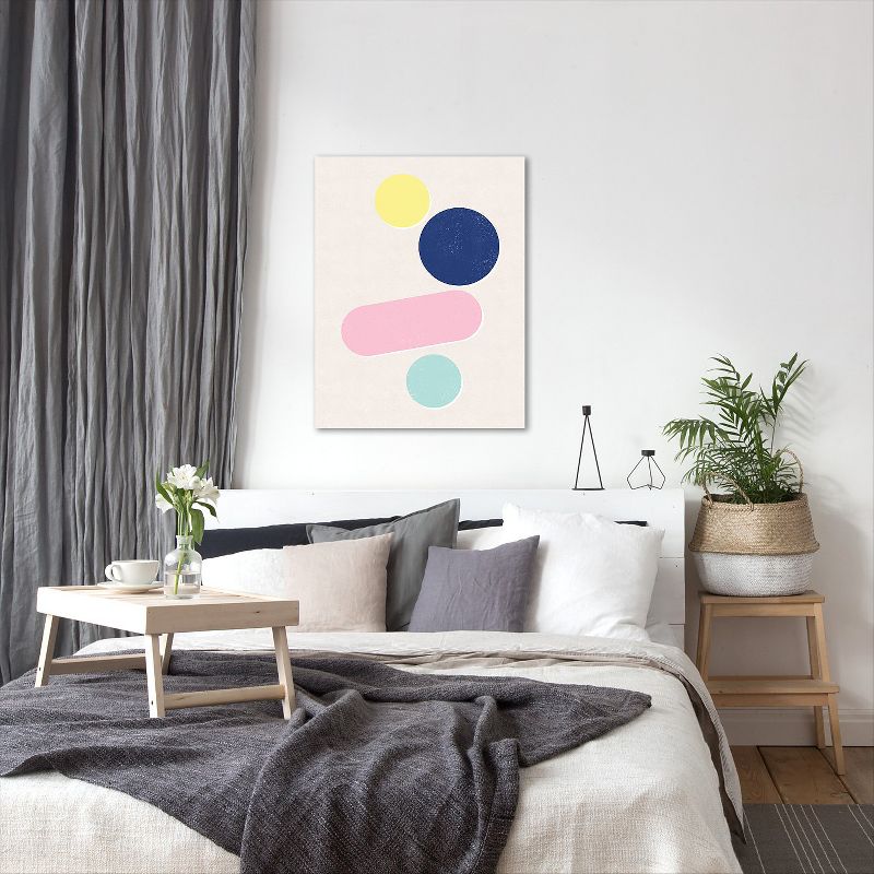 Americanflat Paper Shapes 7 by Roseanne Kenny Wall Art Canvas - 11" x 14"