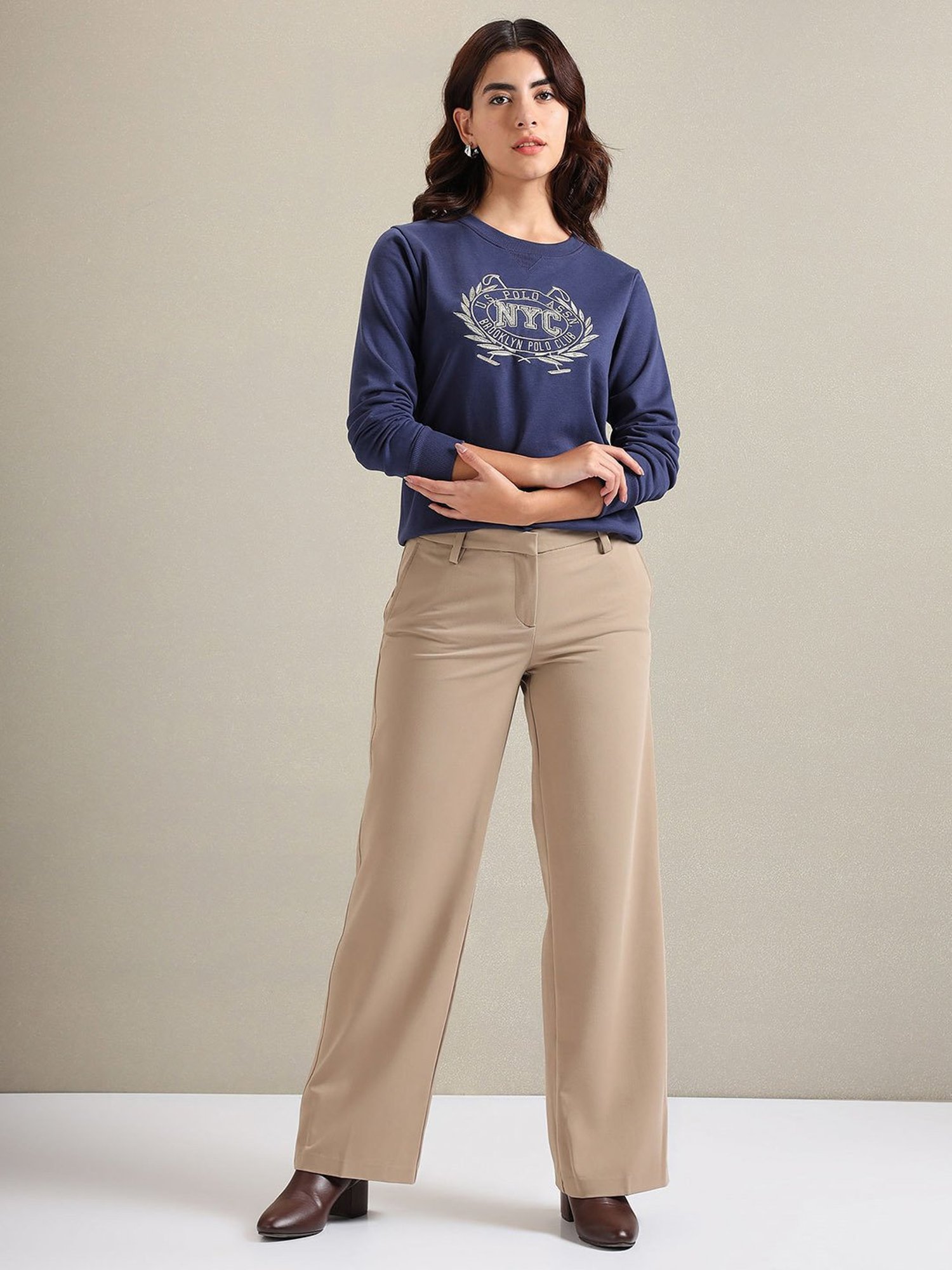 U.S. Polo Assn. Navy Printed Sweatshirt