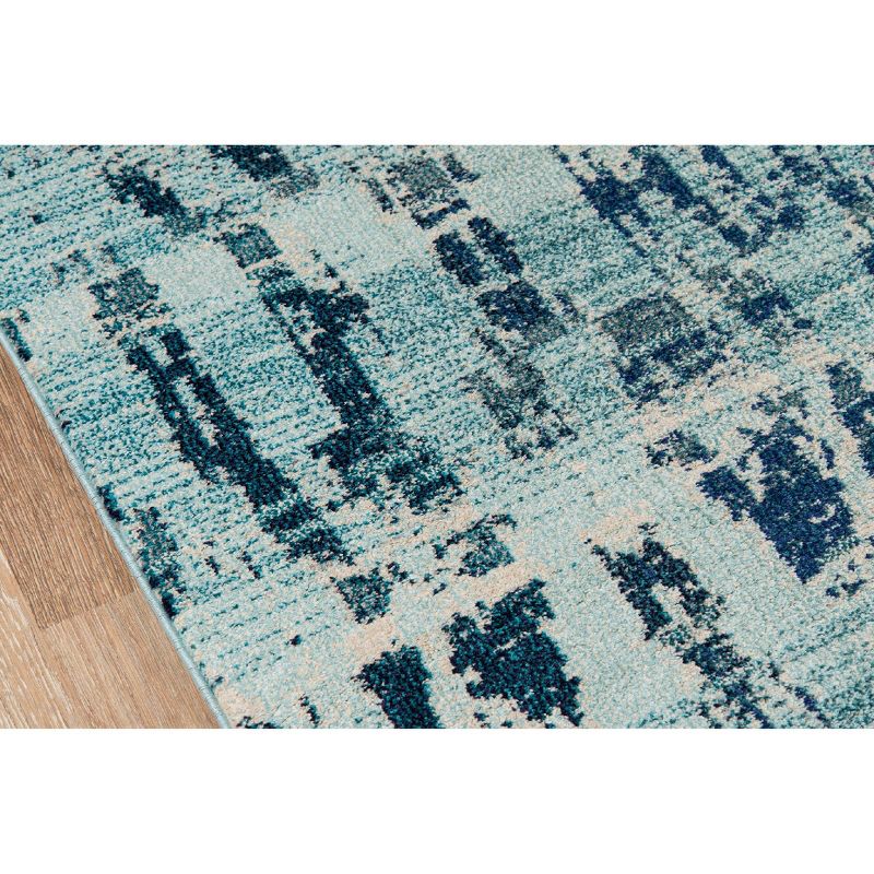 2'3"X7'6" Geometric Runner Ocean Blue - Momeni