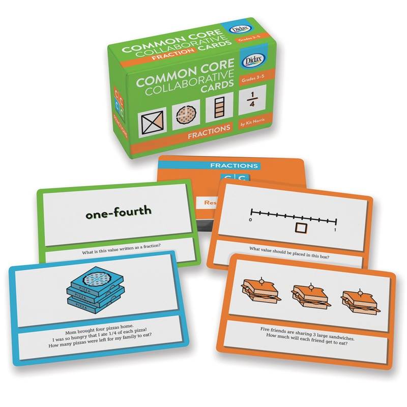 Didax Fractions Common Core Collaborative Cards 211395