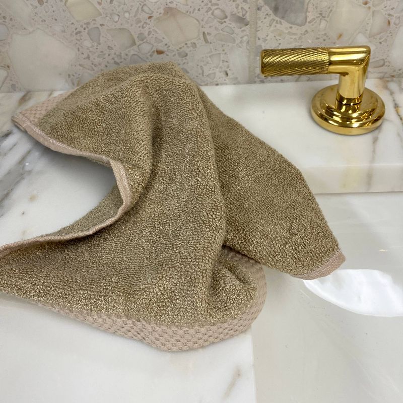 3pc Eco Melange Rayon from Bamboo Cotton Bath Towel Set Charcoal - BedVoyage