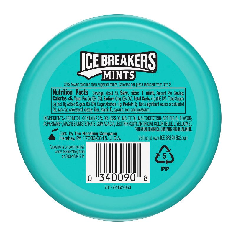 Ice Breakers Wintergreen Sugar Free Mint Candies - 1.5oz