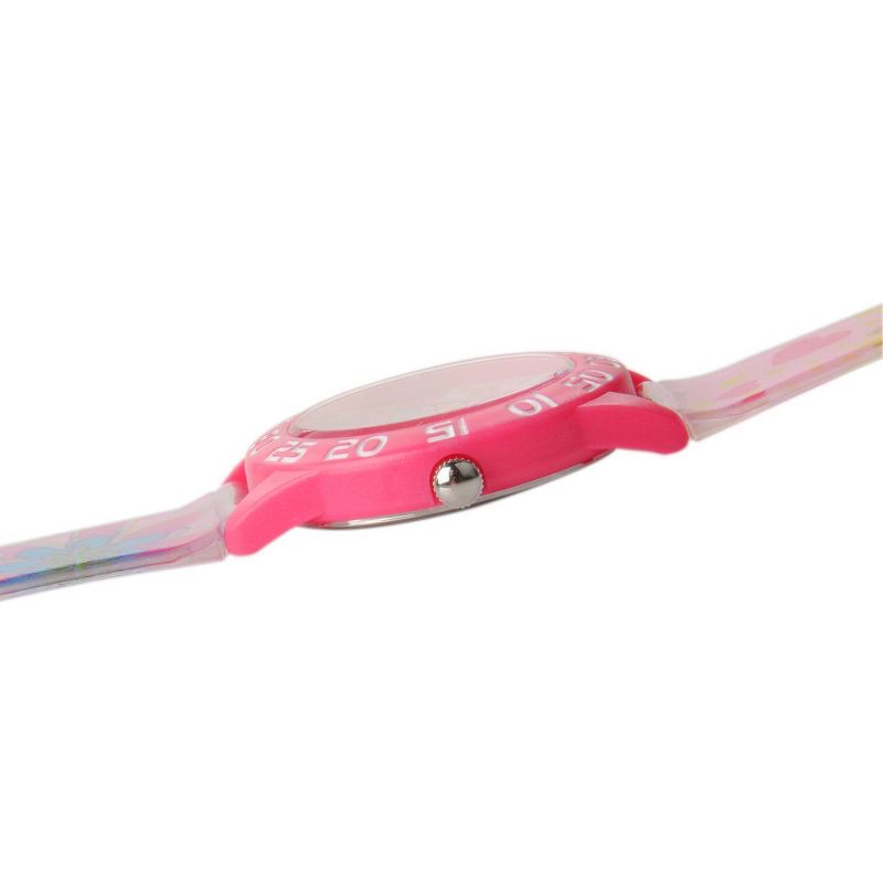 Girls' Red Balloon Pink Plastic Time Teacher Watch - Pink