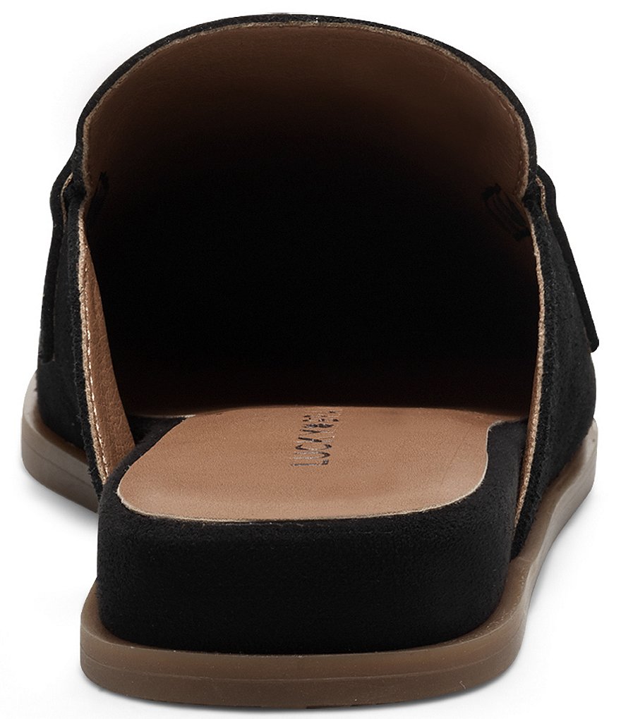Lucky Brand Patsie Suede Penny Wedge Mules