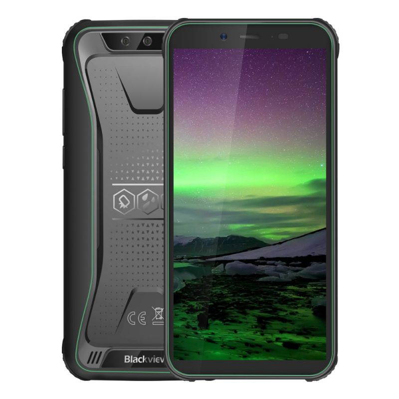BV5500 IP68 Waterproof Mobile Phone Dual SIM Rugged Smartphone MTK6580P 3GB+16GB 5.5" 18:9 Screen 4400mAh Android 8.1