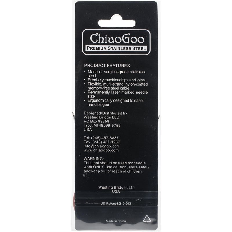 ChiaoGoo Red Lace Stainless Circular Knitting Needles 16"  -Size 2.5/3mm