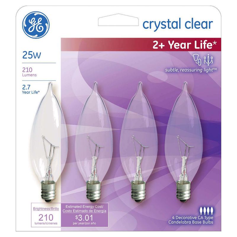 General Electric VintaDeco CAC Spiral Clear LED Light Bulb White