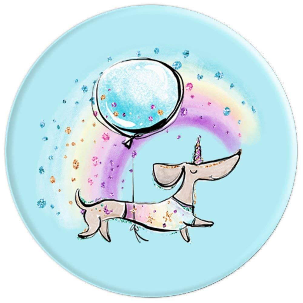 BDAZ Dachshund Unicorn Weenie Dog Rainbow - PopSockets Grip and Stand for Phones and Tablets
