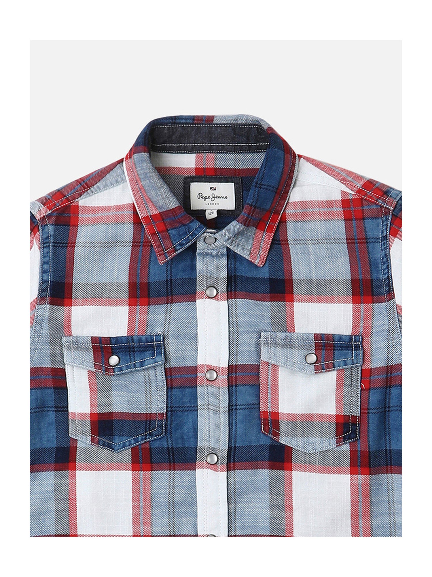 Pepe Jeans Kids Multicolor Checks Full Sleeves Shirt