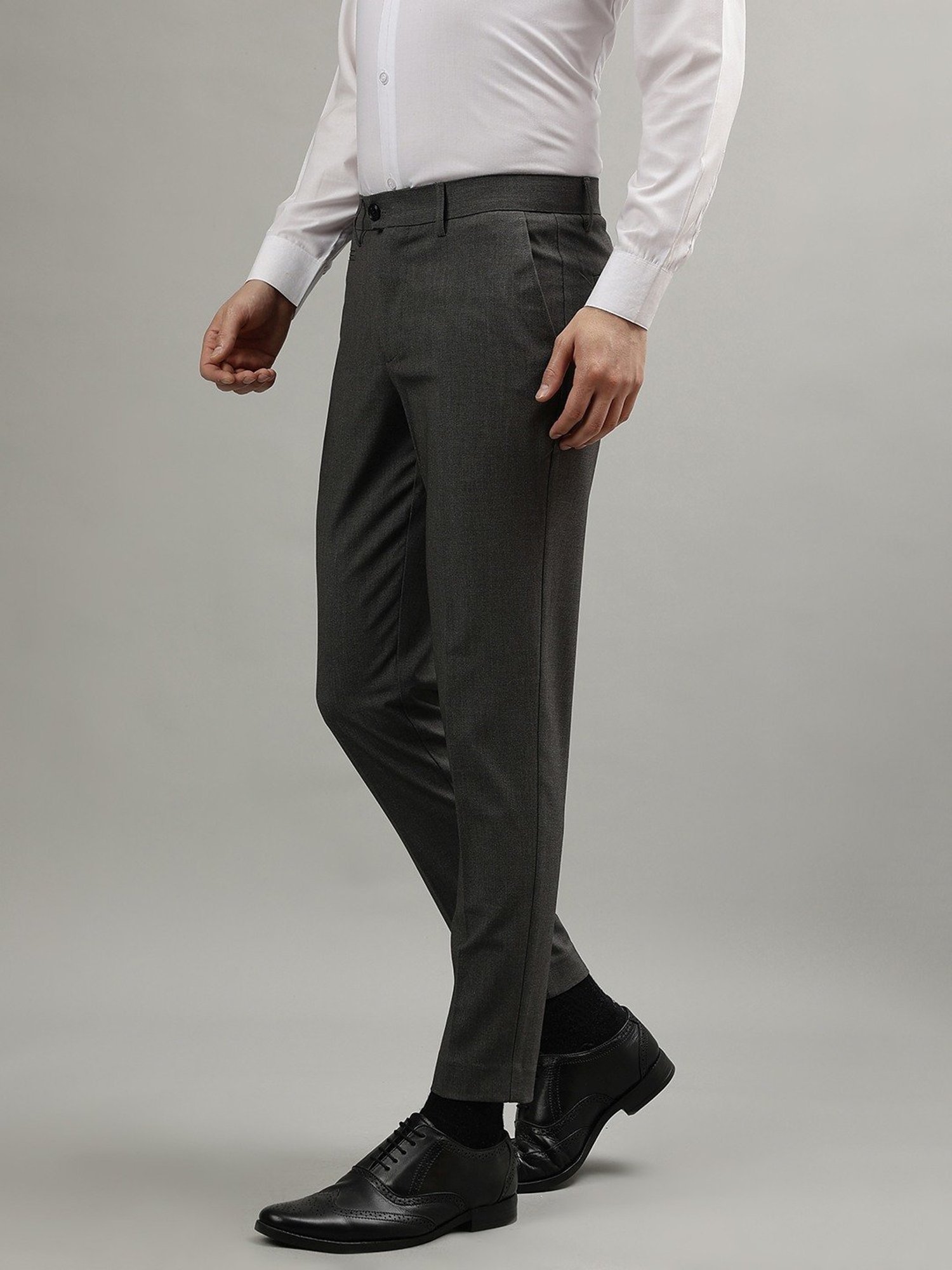 Lindbergh Grey Slim Fit Trousers