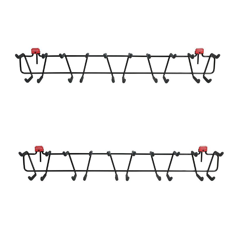 Rubbermaid Shed Shelf, Wire Basket & 50 Lbs Capacity 34" Tool Rack (2 of Each)