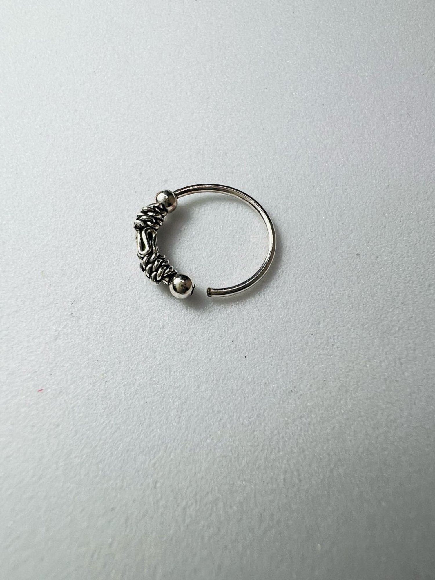 Arte Jewels 92.5 Silver handcrafted Nosepin for Women & Girls