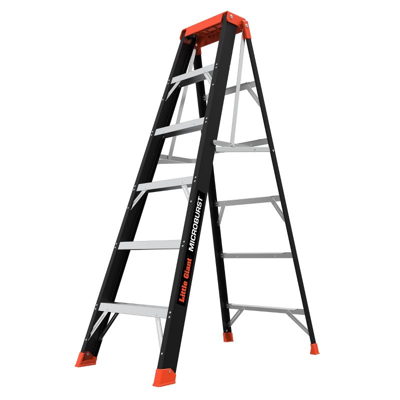 Little Giant Ladder Systems 6' ANSI Type IA 300 lb fiberglass Stepstool Black