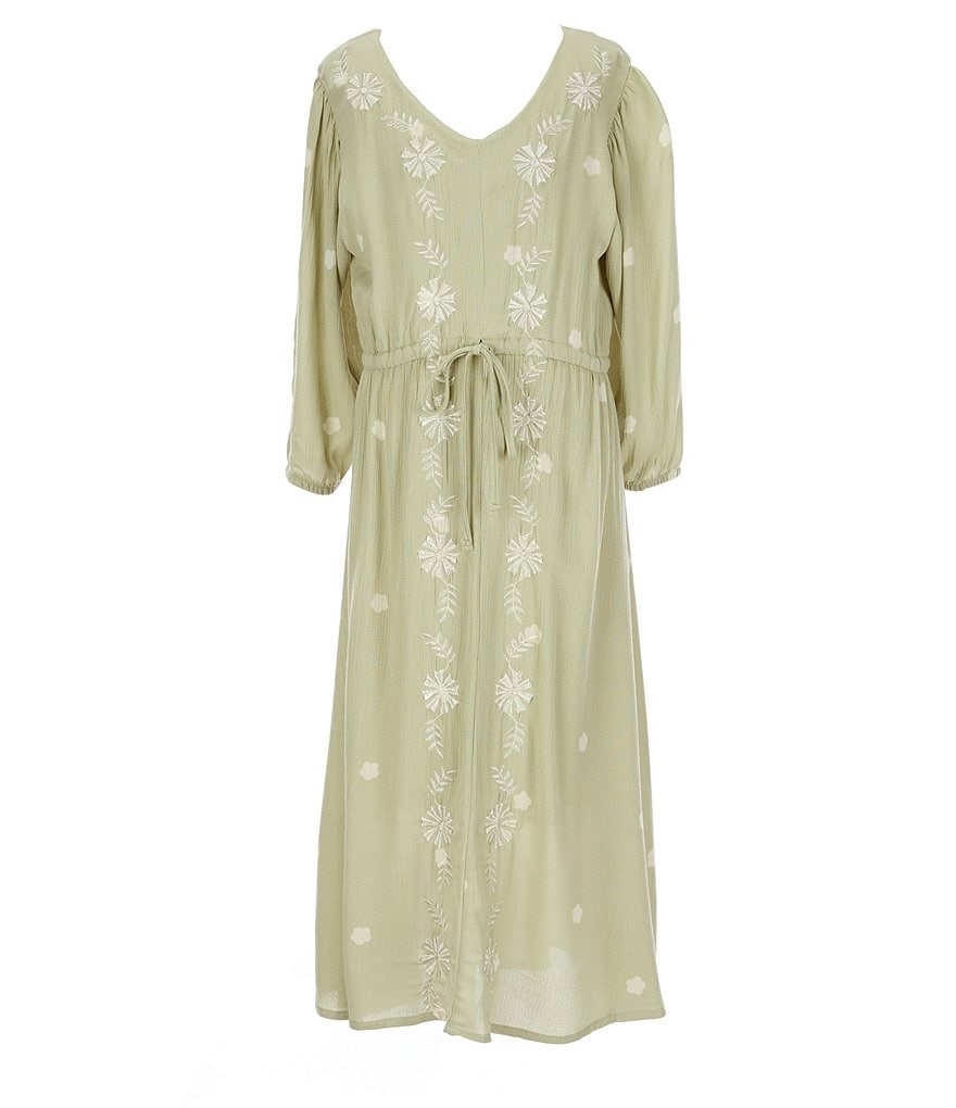 Rare Editions Big Girls 7-16 Printed Chiffon Tiered Maxi Dress