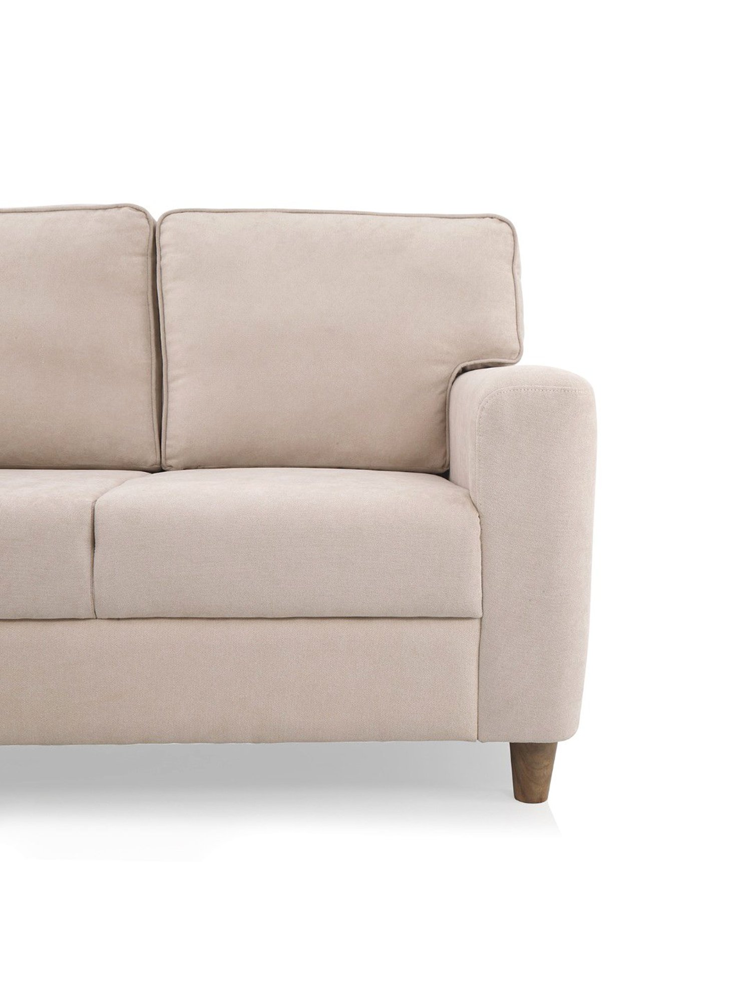 Duroflex Utopia Beige Pinewood 3 Seater Sofa