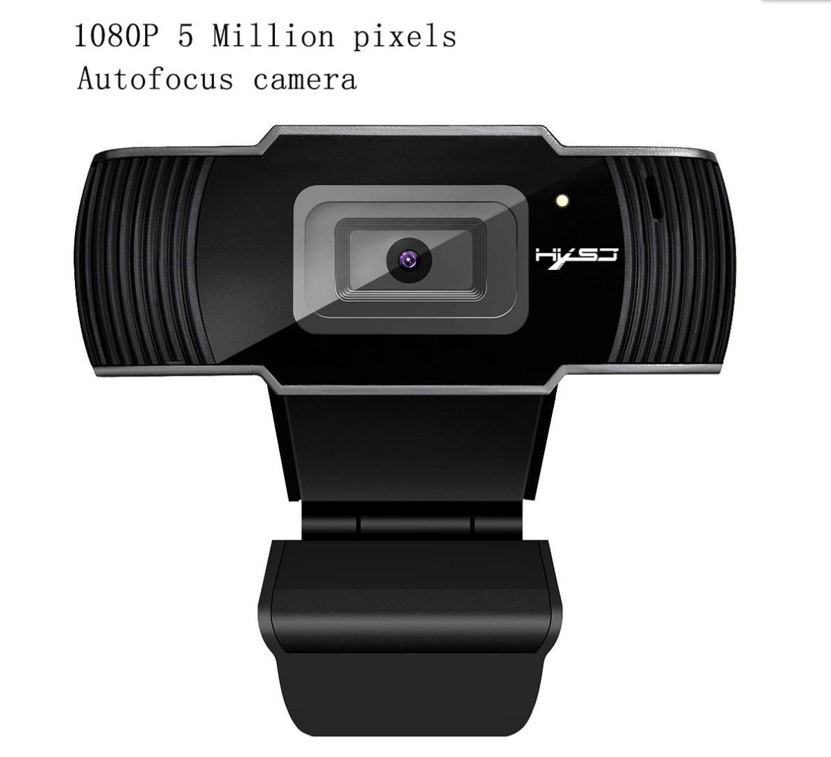 HXSJ S70 5 Million pixels auto focus HD Webcam , Support 720P, 1080P video call Widescreen Video Calling and Recording, 1080p Camera For Desktop or Laptop Webcam