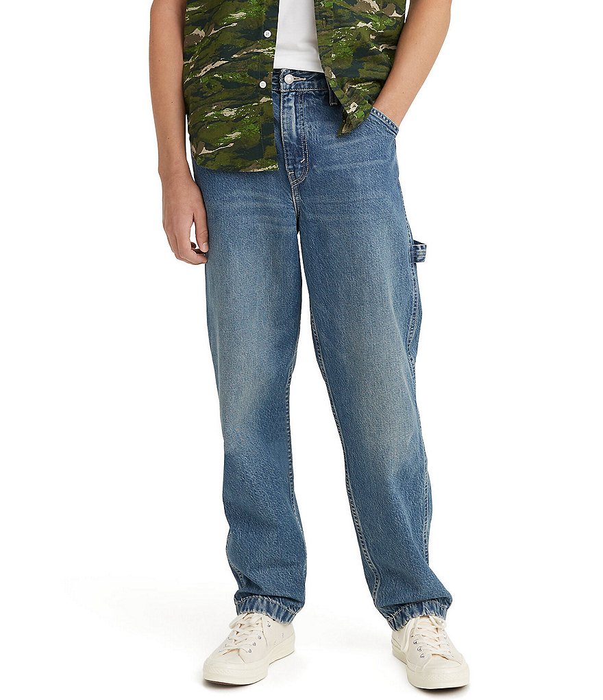 American Eagle Blue Cotton Regular Fit Jeans