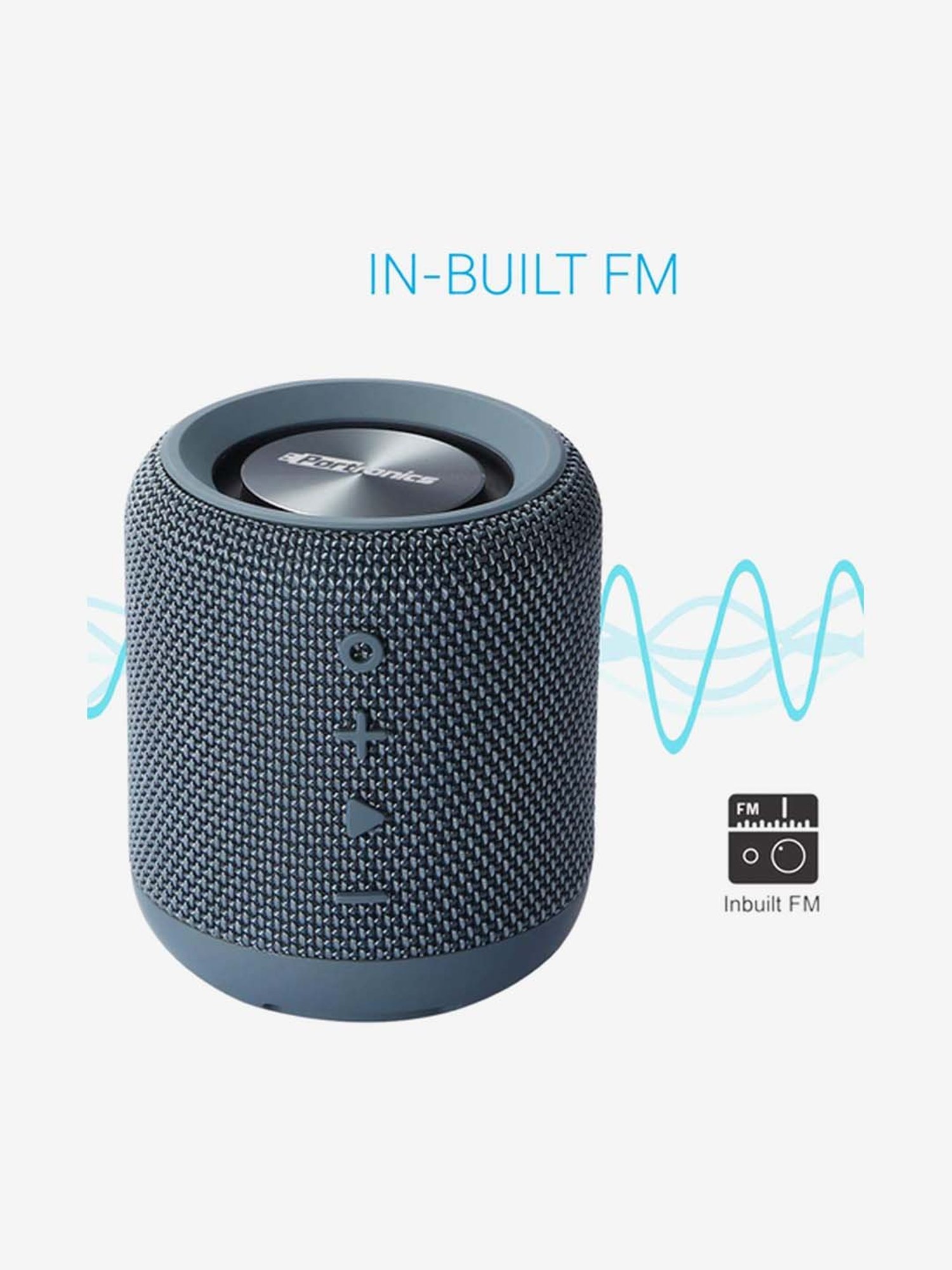 Portronics SoundDrum POR-547 10W Bluetooth Speaker (Blue)