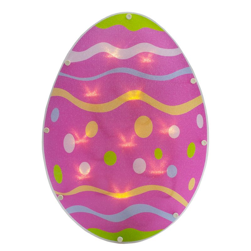 Northlight 14" Battery Operated LED Lighted Easter Egg Window Silhouette