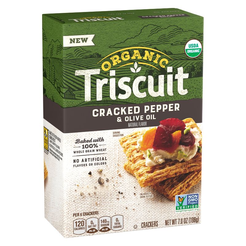 Triscuit Cracked Pepper & Olive Oil Crackers - 7oz