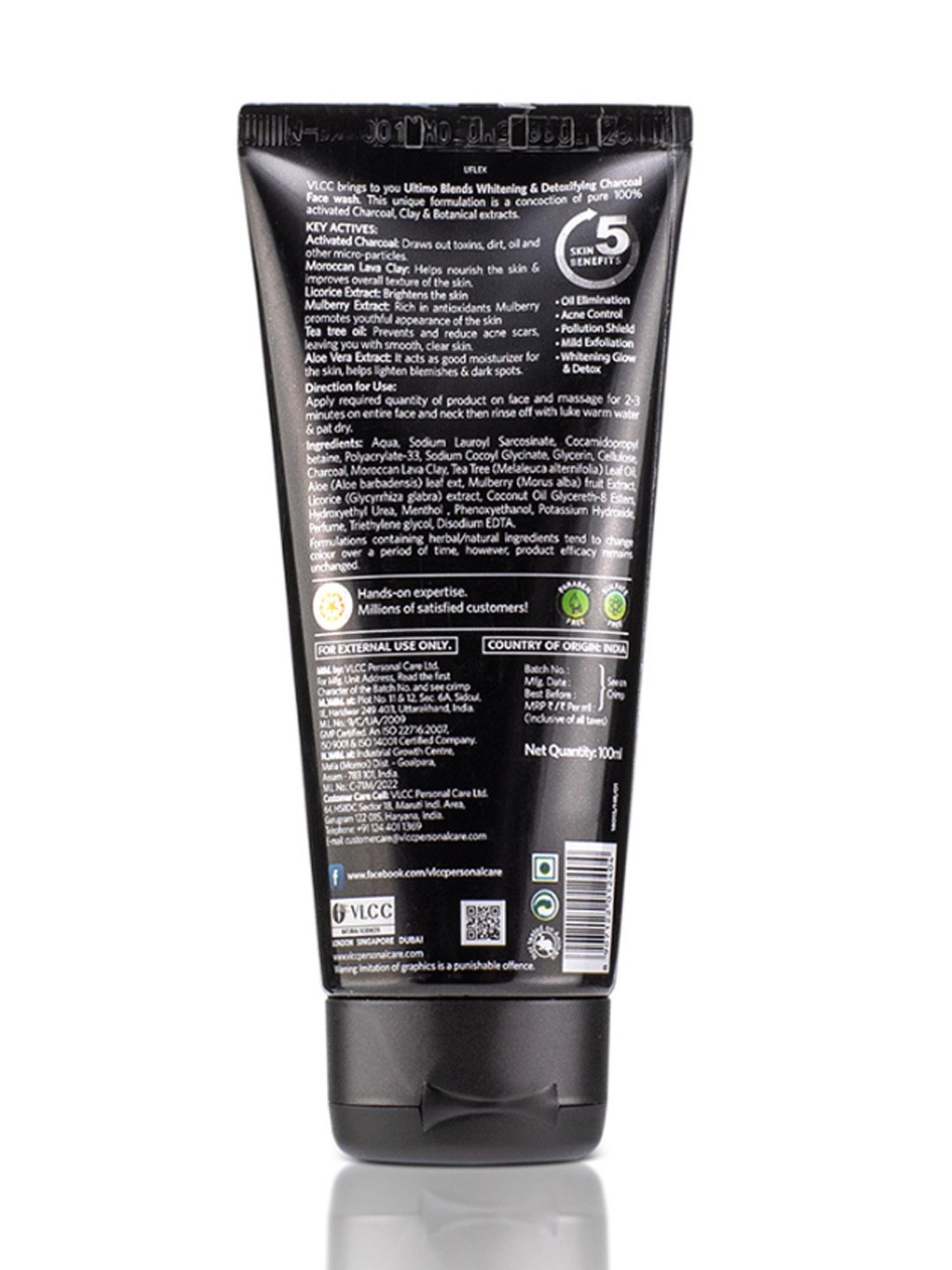 VLCC Ultimo Blends Charcoal Face Wash - 100 ml