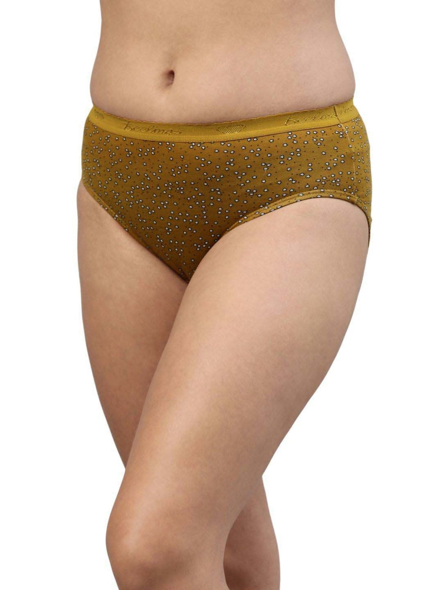 FEELINGS Assorted Color Cotton Printed Hipster Panties - Pack of 3