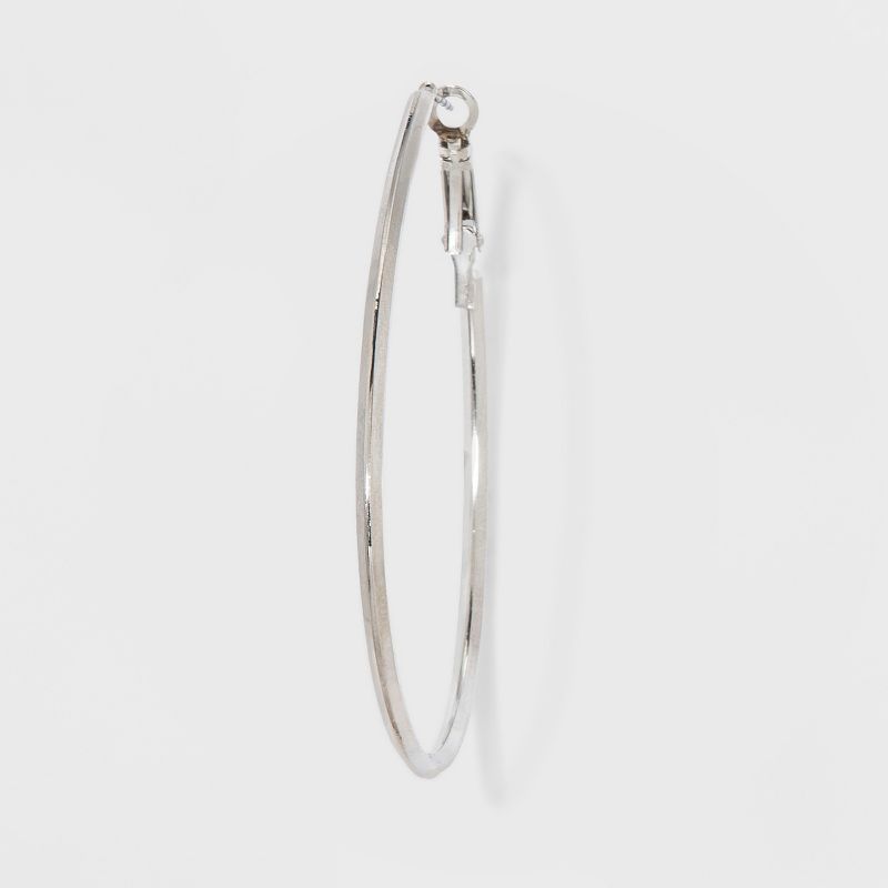 Worn Multi Plated Hammered Rectangle Statement Earrings - A New Day™ Gold