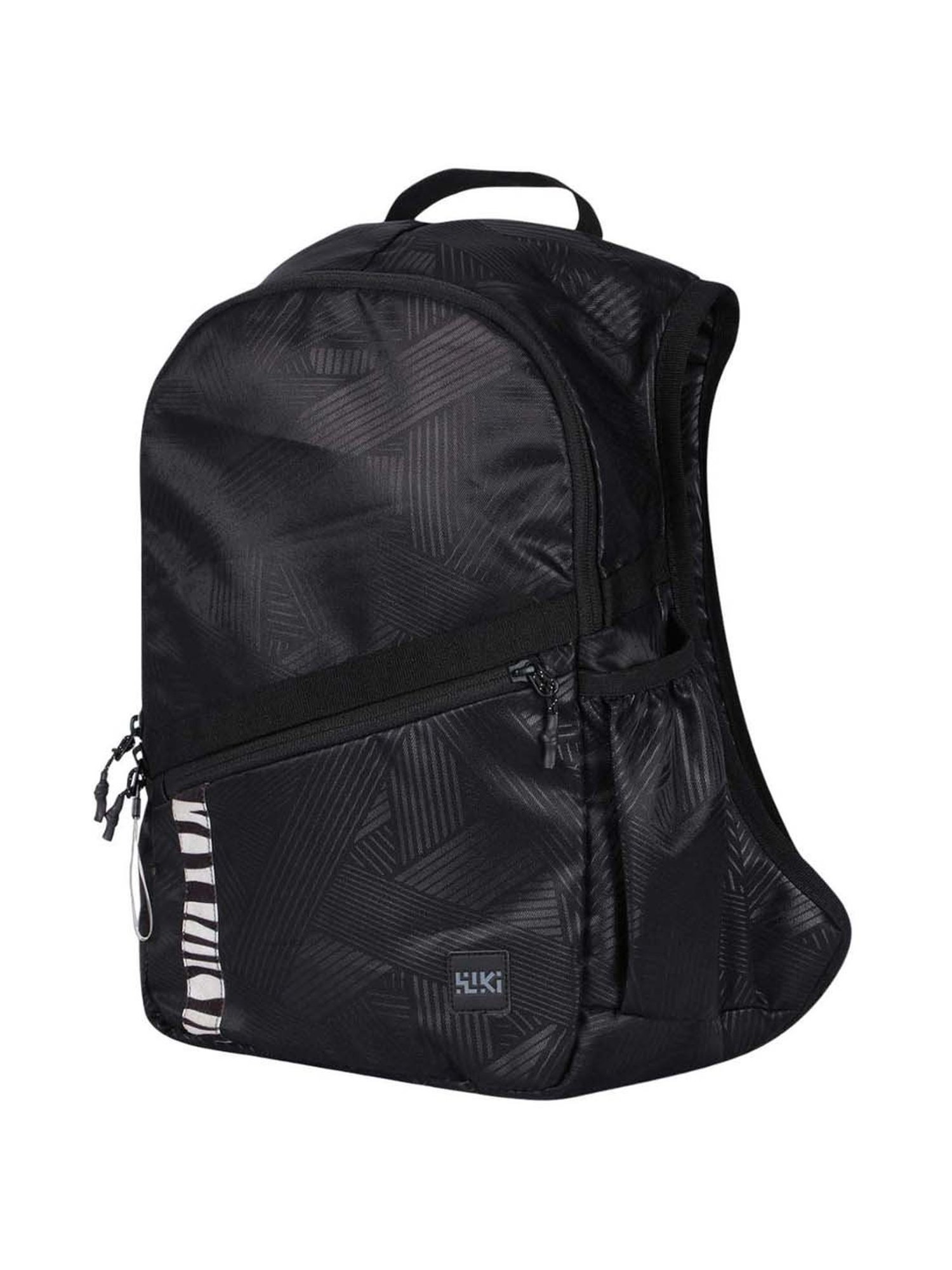 Wiki Snappy Black Medium Backpack