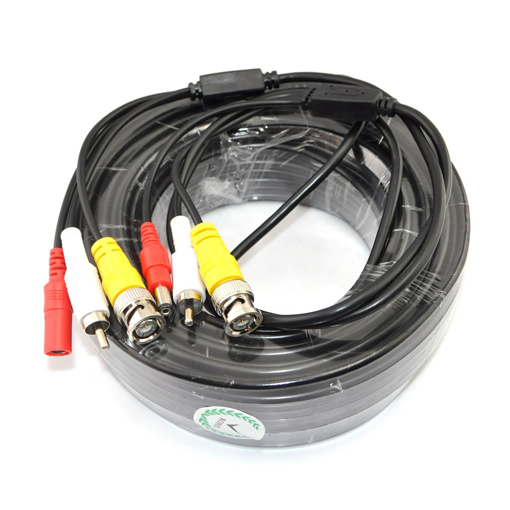 iKGOL 98ft 30M Video Audio 12V Power DVR Security CCTV Camera RCA BNC Cable Cord Lead