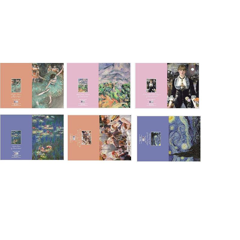 The Gifted Stationary 36-Count Assorted Box All Occasion Greeting Cards with Envelopes, Notecards, Artistic Design Inspired by Impressionist Painting
