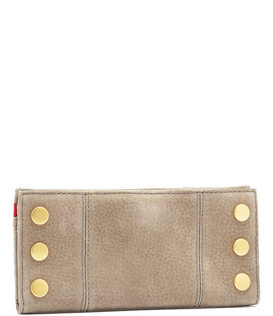 Hammitt 110 North Slim Pebble Leather Studded Rivet Magnetic Wallet
