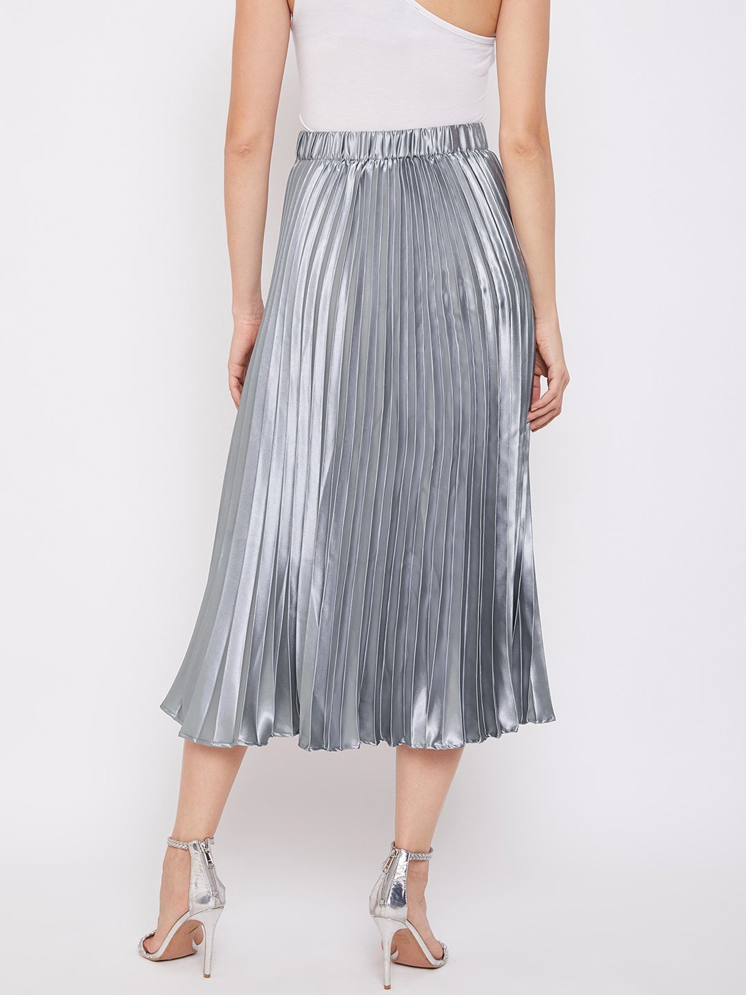 Uptownie Lite Grey Mid Rise Skirt