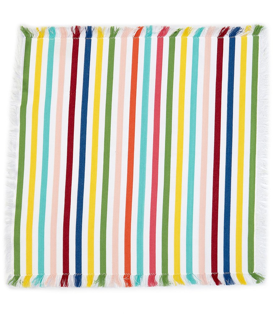 Mud Pie Blue Indigo Printed Chambray Napkins, Set of 4