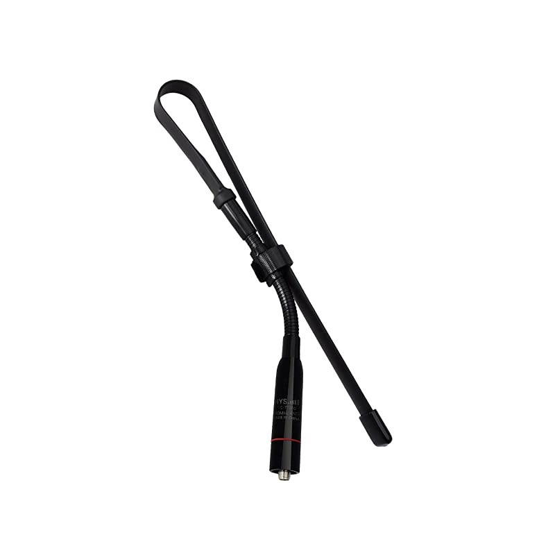 CS Tactics Antennas 187Inch GooseneckFoldable Dual Band UV VHFUHF 144430Mhz 2 Way Radio Antenna SMA Female for Kenwood TYT BAOFENG UV82 BFF8HP UV5RA UV5RE UV5R