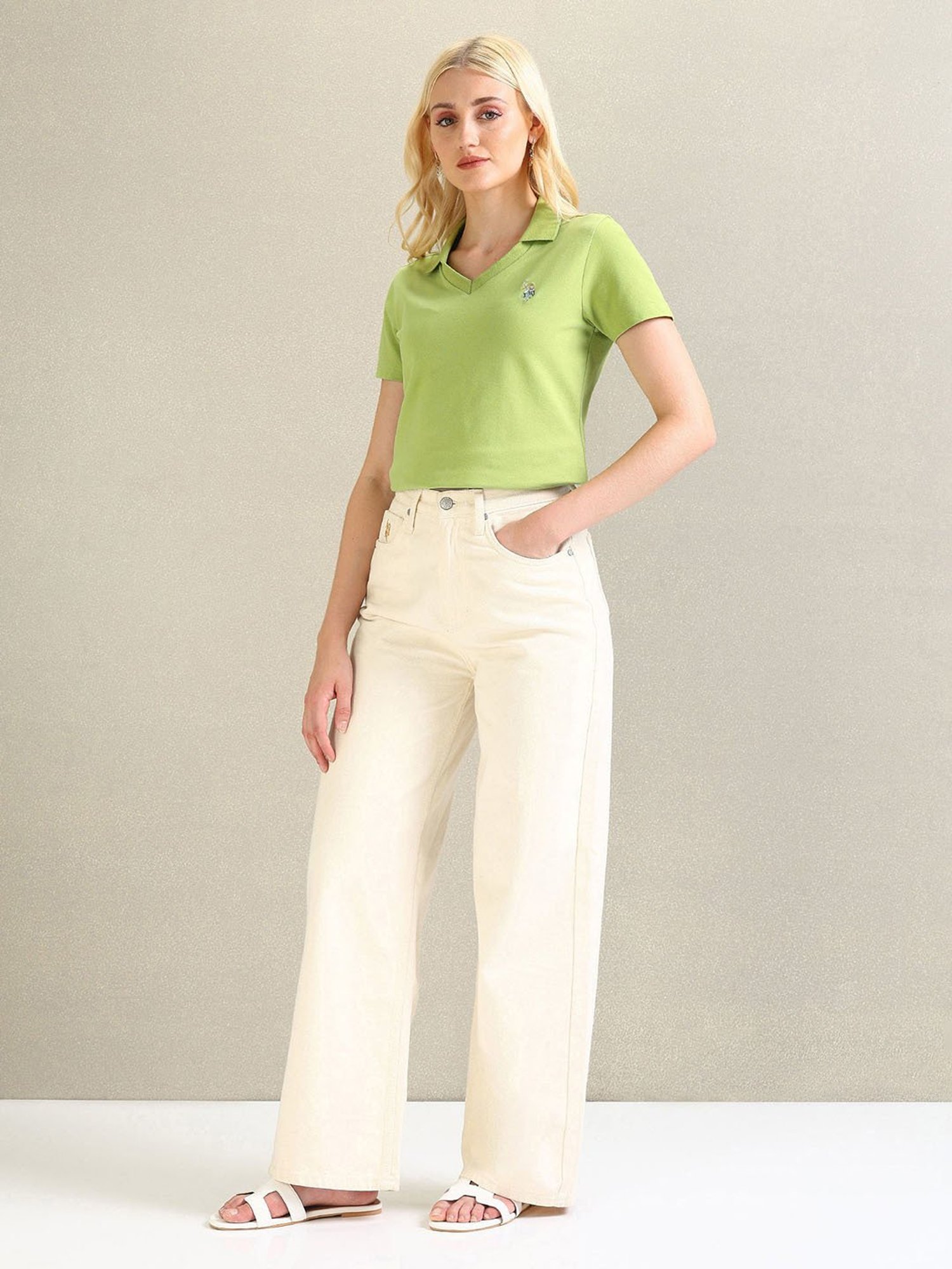 U.S. Polo Assn. Light Green Polo T-Shirt