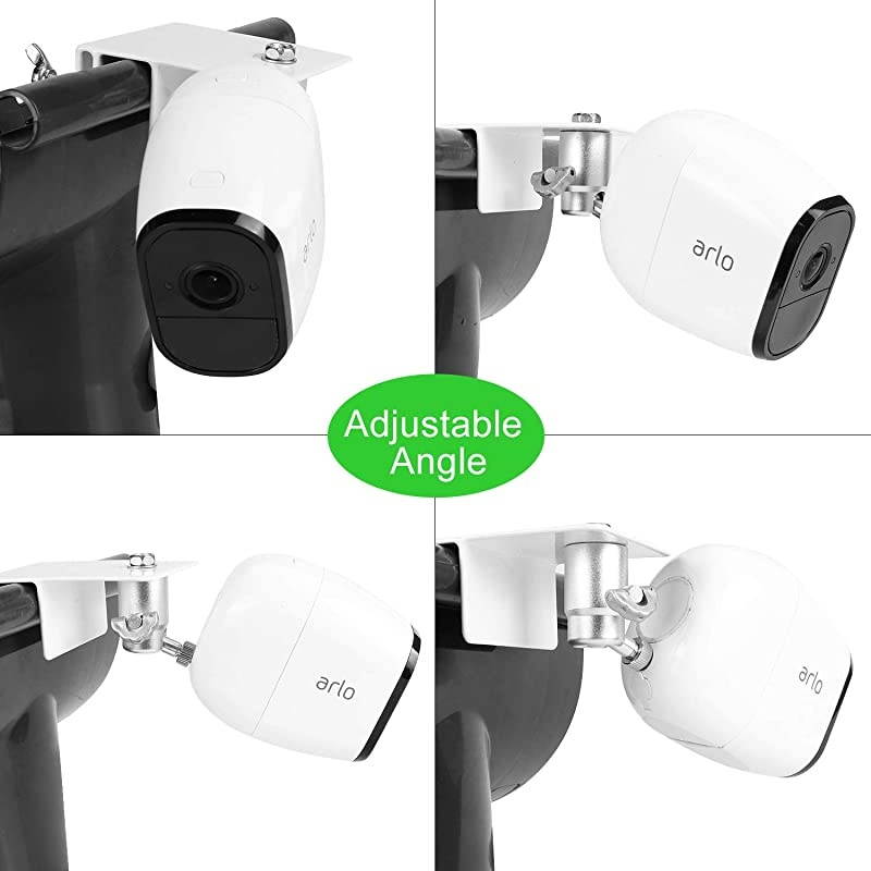 Version Weatherproof Gutter Mount for Arlo Pro Arlo Pro 2 Arlo Ultra and Arlo HD Best Viewing Angle for Your Arlo Surveillance Camera 2 Pack White