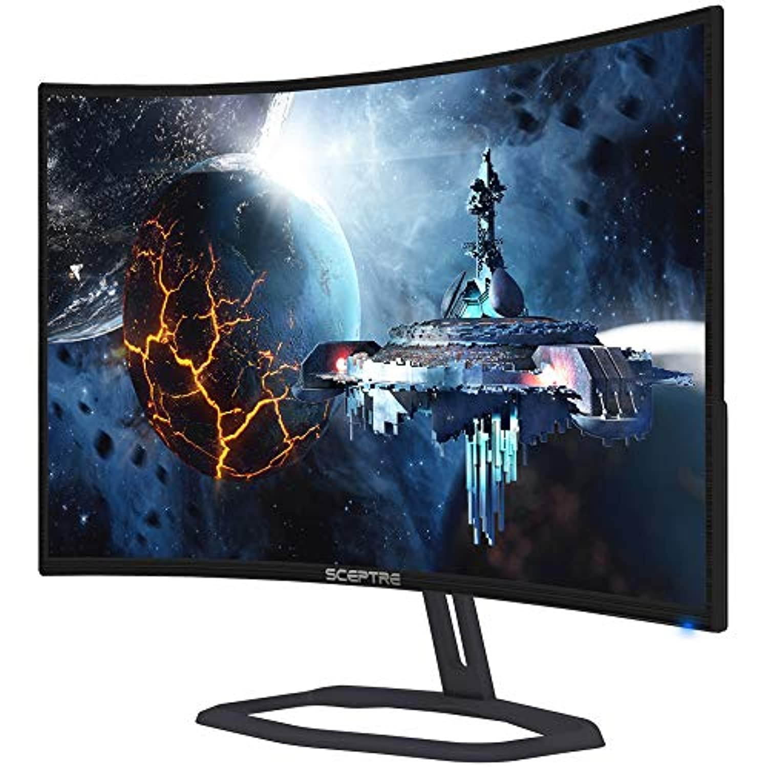 Sceptre Curved 32" Gaming Monitor Up to 240Hz 1ms AMD FreeSync Premium Build-in Speakers, HDMI Displayport Gunmetal 2021 (C325B-FWD240) (C325B-FWD240)