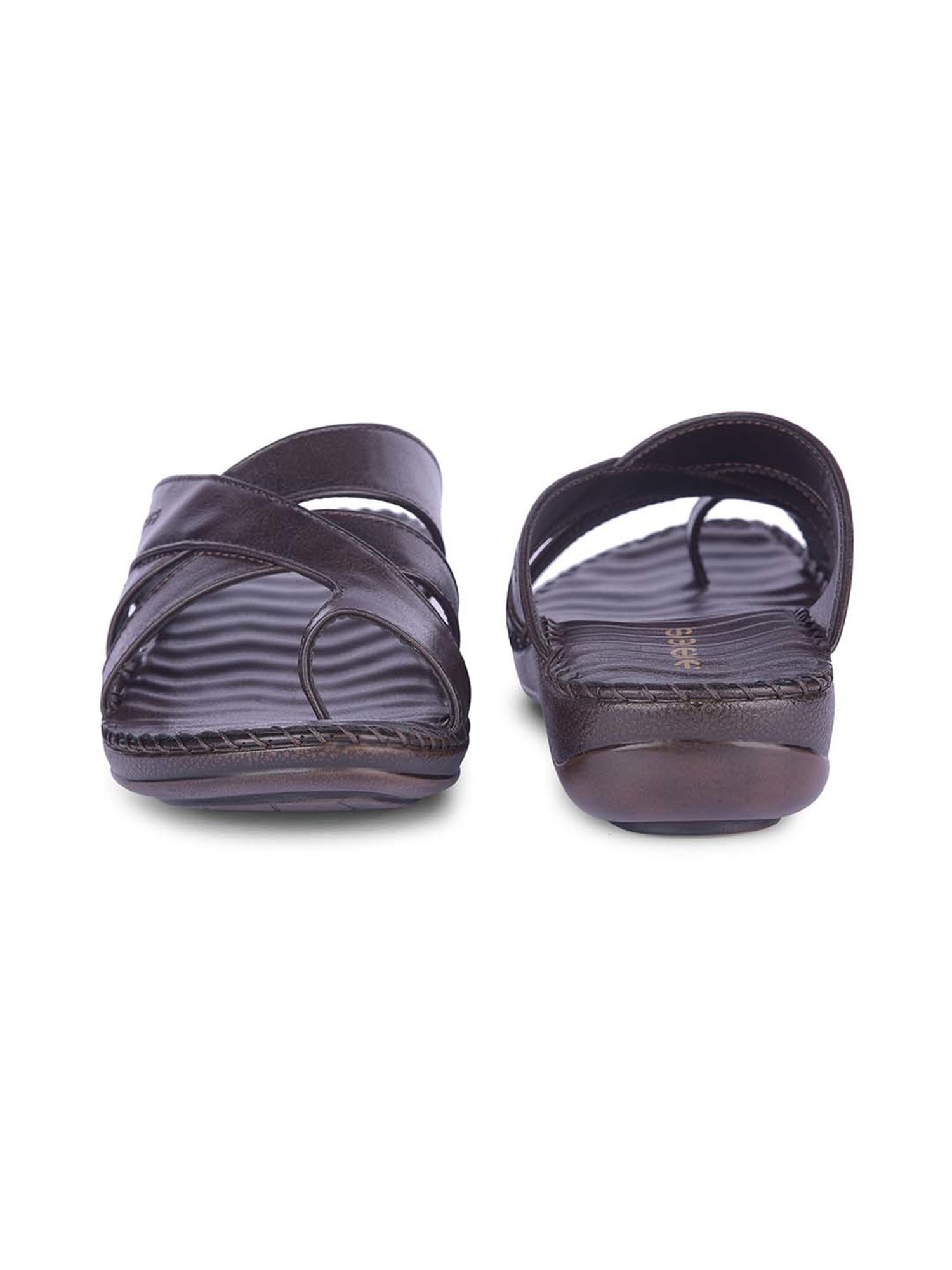 Healers by Liberty Women's Brown Toe Ring Wedges