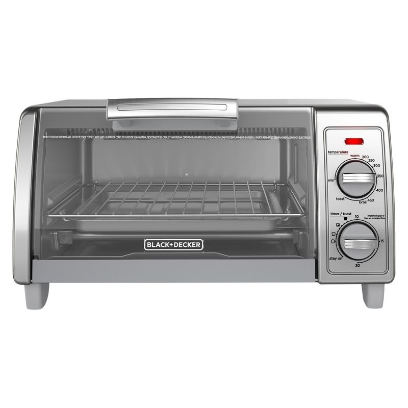 BLACK+DECKER 4 Slice Toaster Oven Stainless Steel TO1700SG