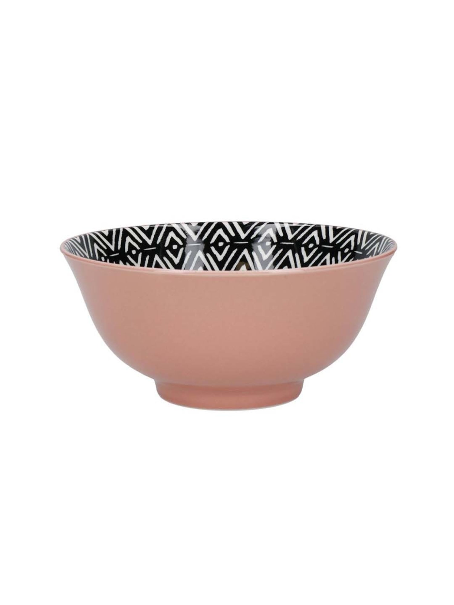KitchenCraft Life Glazed Multicolor Ceramic 25 cm Bowl - Set of 4