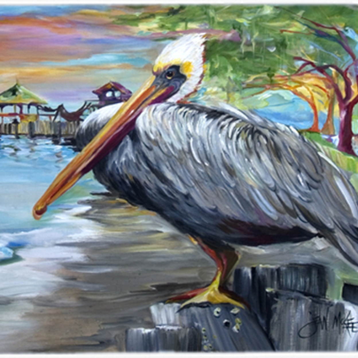 Pelican view Mouse Pad, Hot Pad or Trivet JMK1021MP